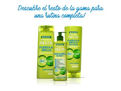 Champ&uacute; fortificante Fructis 380ml fuerza&brillo