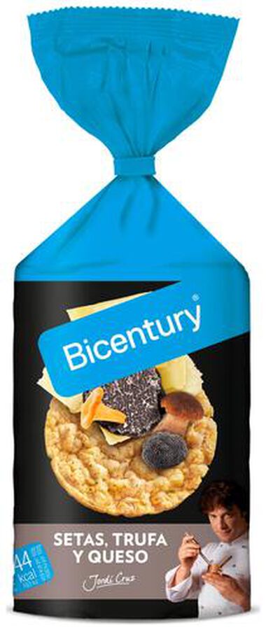 Tortitas ma&iacute;z setas trufa y queso Bicentury 124g