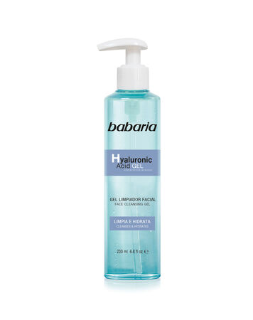 Gel limpiador facial Babaria 200 ml Ácido Hyaluronico