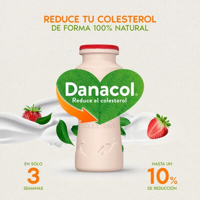 Bebida l&aacute;ctea Danacol colesterol pack 12 fresa