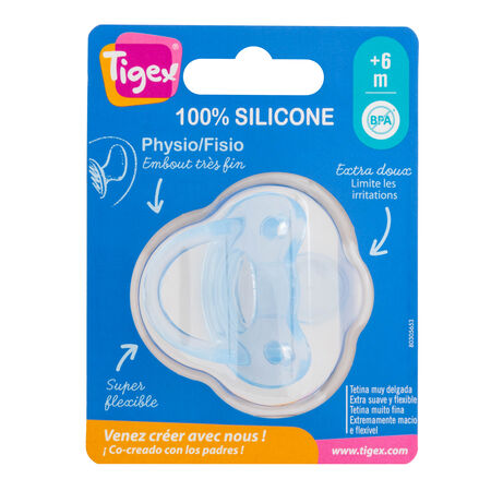 Chupete de silicona Tigex a partir de 6 meses
