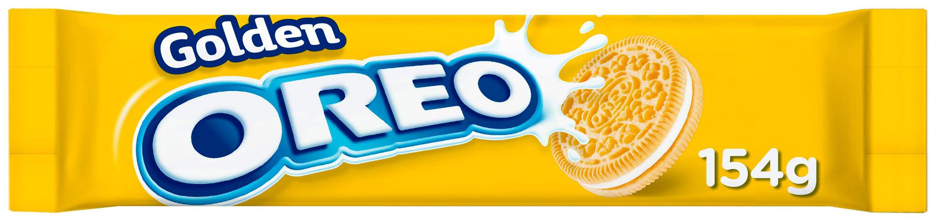 Galleta rellena Oreo 154g golden con crema de vainilla