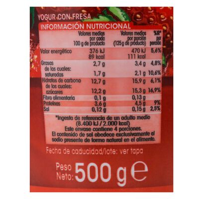 Yogur Alipende 500g fresa y frutas del bosque
