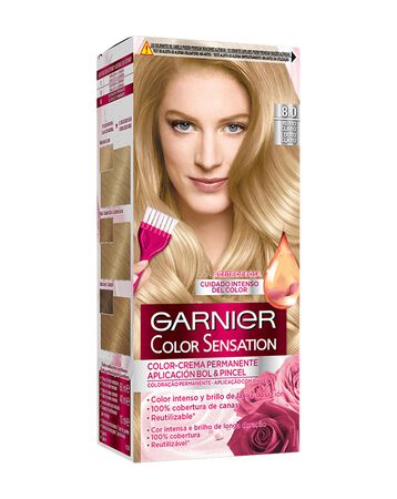 Tinte de cabello sin amoníaco Garnier Color Sensation nº 8.0 rubio claro