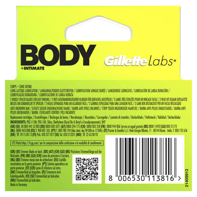 Hojas de afeitar recambio Gillette labs body 3 unidades