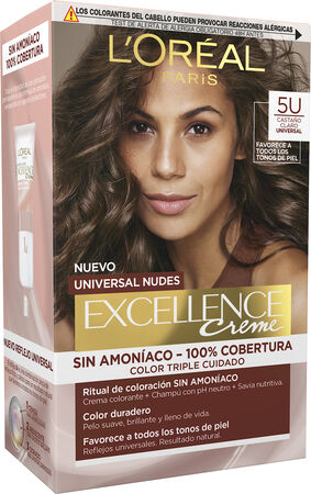 Tinte de cabello L'Oréal Excellence Creme nº5u castaño claro universal