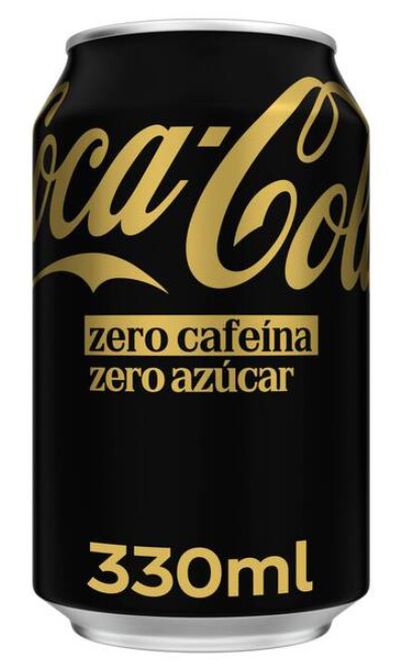 Refresco cola Coca-Cola lata 33cl zero az&uacute;car zero cafe&iacute;na