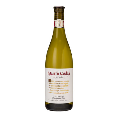Vino blanco albari&ntilde;o DO Rias Baixas Mart&iacute;n C&oacute;dax