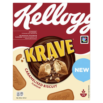 Cereales con galleta caramelizada Krave Kellogg's 375g