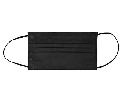 Mascarilla quir&uacute;rgica Moonoff 10 uds. negra