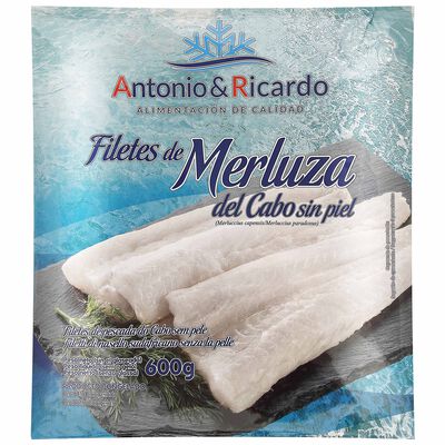 Filete de merluza Antonio&Ricardo sin piel Marca 600g