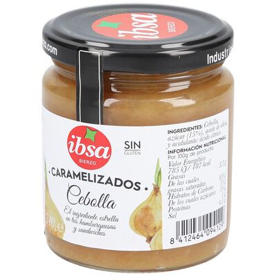 Cebolla caramelizada Ibsa tarro de cristal 240g