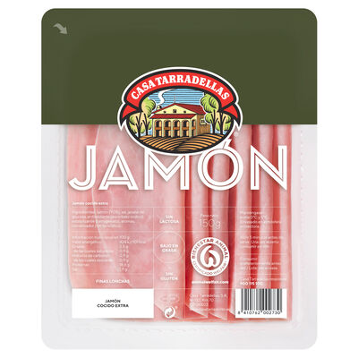 Jamón cocido Casa Tarradellas 150gr finas lonchas