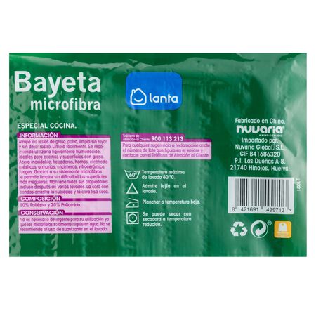 Bayeta de microfibra Lanta para cocina