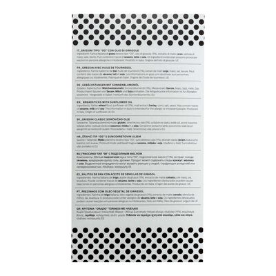 Grissini Torinesi Orazio 250g hecho en Italia