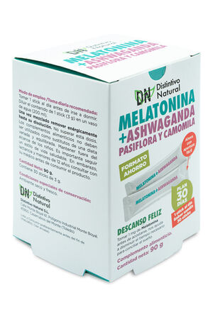 Melatonina ashwaganda Distintivo Natura 30uds