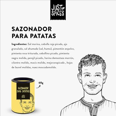 Sazonador de patatas Just Spices 60g
