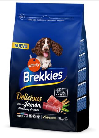 Alimento para perro Brekkies Delicious 3K Jamon