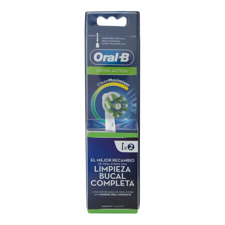 Recambio cepillo Oral-B 2 uds Cross Action