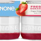 Yogur original Danone pack 2 con fresas