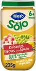 Tarro Hero Solo guisantes jamón desde 6meses 235g