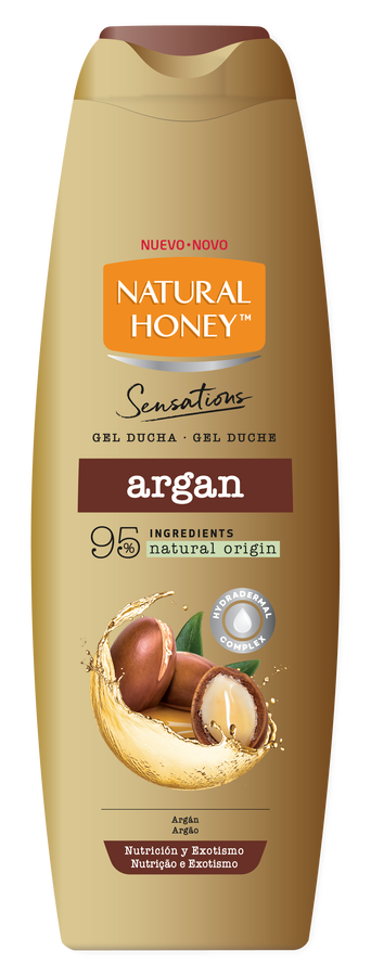 Gel ducha Natural Honey 650 ml Arg&aacute;n