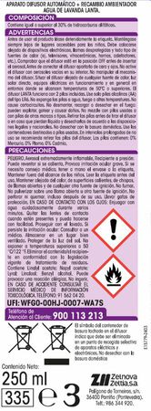 Ambientador autom&aacute;tico Lanta aparato+recambio 250ml lavanda