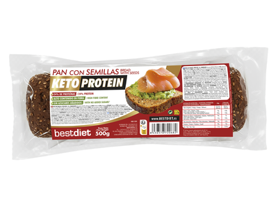 Pan molde Keto Protein Bestdiet Sport semillas 500g