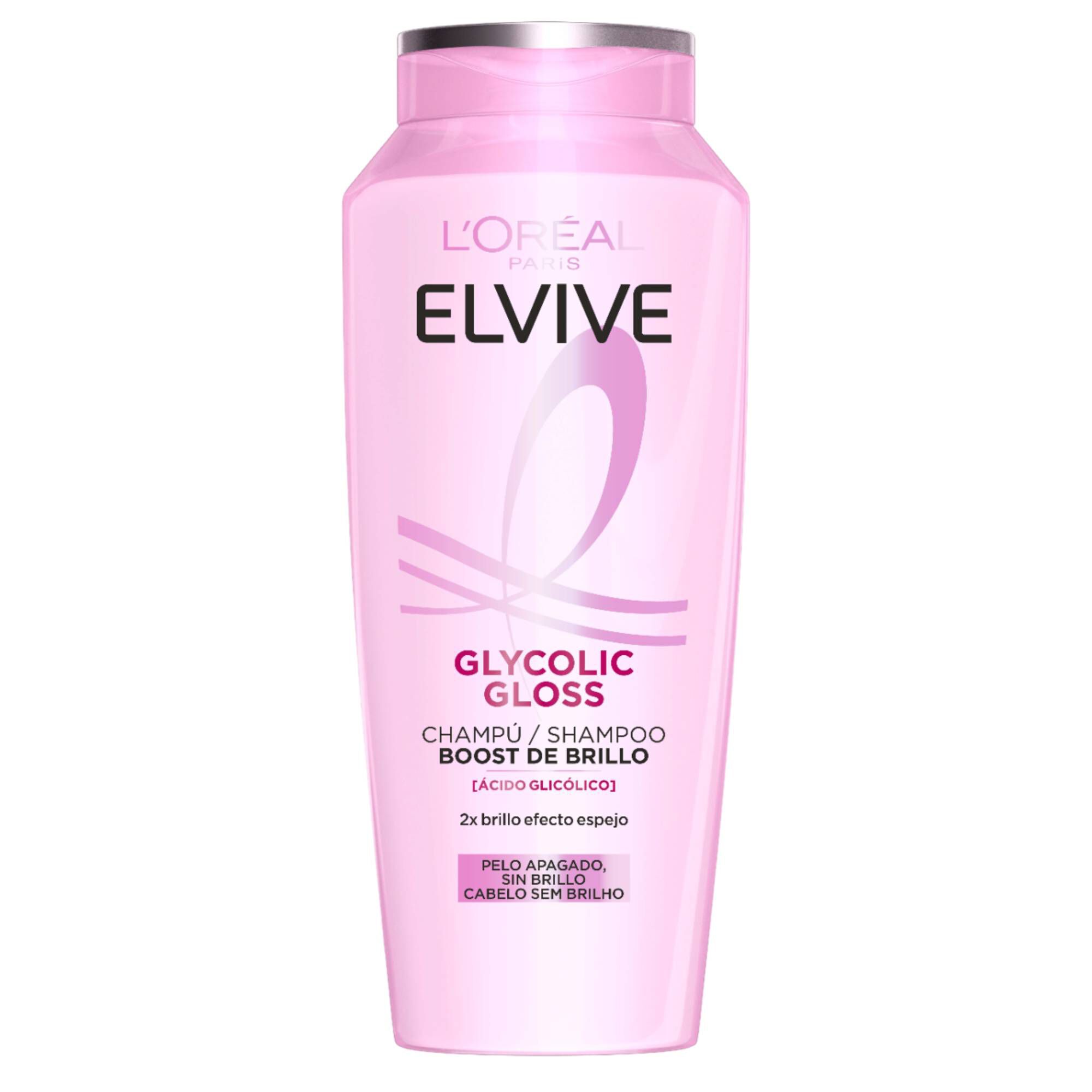 Champú con efecto brillo y fórmula con glycolic Gloss Boost Elvive 400 ml