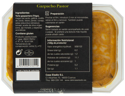Gazpacho pastor Eladio 500g