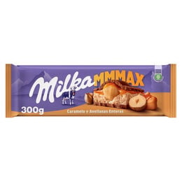 Chocolate con leche, caramelo y avellanas Milka 300g