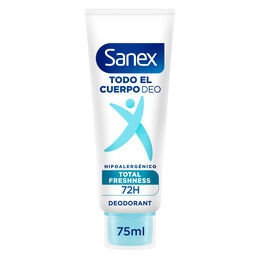 Desodorante en crema todo el cuerpo Freshness SANEX, tubo 75 ml