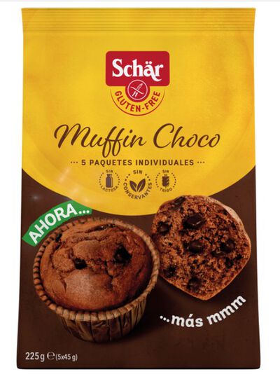 Muffin Choco sin gluten Sch&auml;r 225g