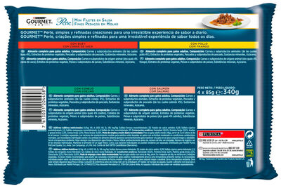 Comida h&uacute;meda gato Purina pack 4