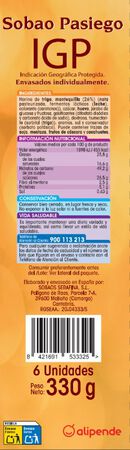 Sobao Pasiego Alipende mantequilla 330g