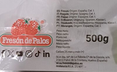 Fres&oacute;n bandeja 500g