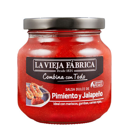 Salsa dulce de pimiento y jalapeño La Vieja Fábrica 290g