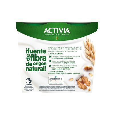 Bífidus Activia fibra pack 4 avena y nueces