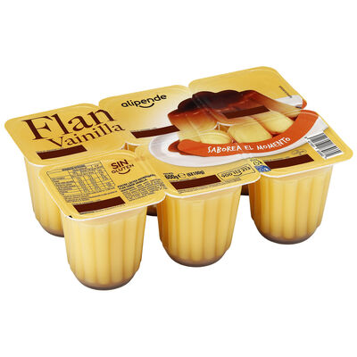 Flan de vainilla Alipende pack 600g