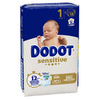 Pa&ntilde;al Dodot sensitive T1 58 unidades