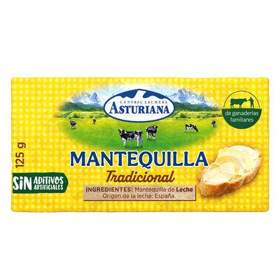 Mantequilla pastilla Asturiana 125gr Tradicional