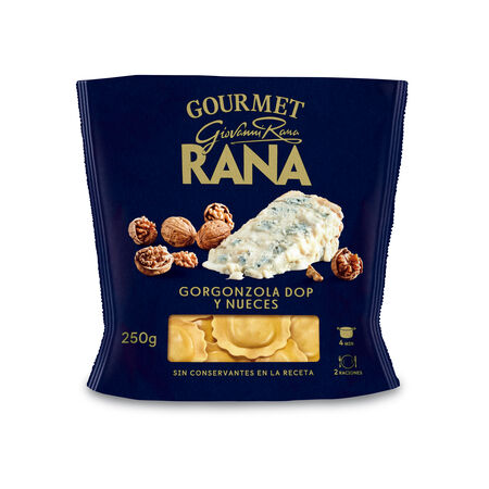 Pasta fresca gourmet Rana 250g relleno de gorgonzola nueces