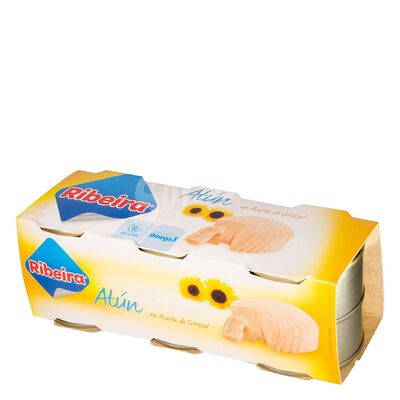 At&uacute;n Ribeira pack 6 en aceite girasol