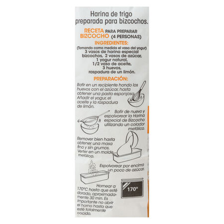 Harina de trigo especial bizcocho levadura Alipende 1kg