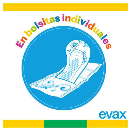Salvaslip Evax en bolsitas 20 uds normal plegado