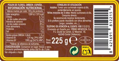 Polen de flores Alipende 225g
