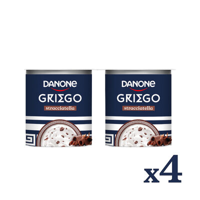 Yogur estilo griego Danone pack 4 stracciatella