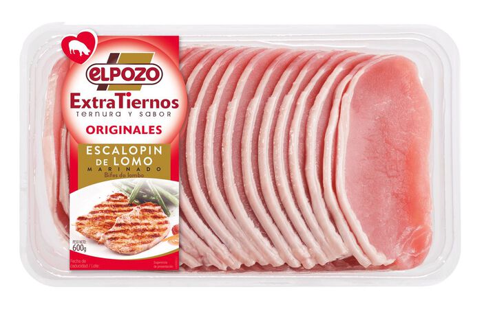 Escalopín de lomo extratierno ElPozo 600g aproximadamente