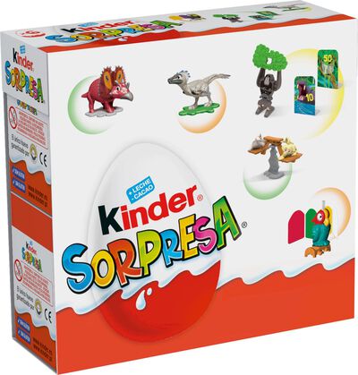 Huevo de chocolate Kinder sorpresa 6 unidades