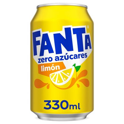 Refresco limón Fanta lata 33cl zero azúcares